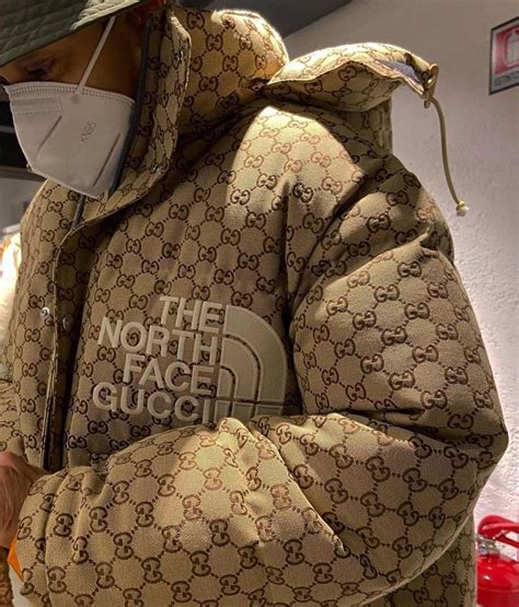 the north face and gucci collab|Gucci north face jacket puffer.